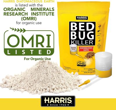 Image showing 5 th Harris 4 lb. Bed Bug Killer, Diatomaceous Earth, Duster Included Inside the Bag
