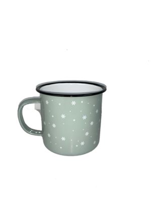 HaynesBesco Group Xmas Snowflakes Enamel Mug, TSC22290C