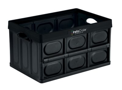 Greenmade Instacrate Black Collapsible Crate, 497117 Great Crate