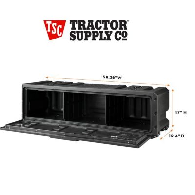 Image showing  58.26 in. x 19.4 in. x 17 in. Tailgate Box, 11 cu. ft. Capacity