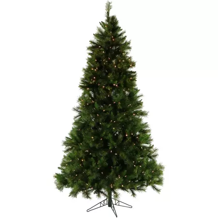 Christmas Time 7.5ft Pennsylvania Pine Artificial Christmas Tree with Clear LED String Lights CT-PA075-LED Artificial Christmas Trees