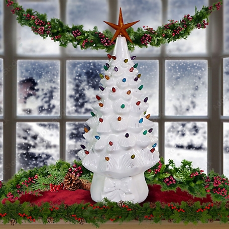 Christmas Time 3 ft. Resin Christmas Tree with Illuminated Star