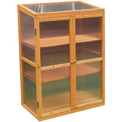 Hanover 29.9 in. x 18.5 in. x 43.3 in. Indoor/Outdoor Portable Cold Frame Greenhouse