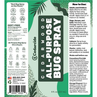 Image showing 5 th Cedarcide All-Purpose Bug Spray, Cedarwood, 1 qt.