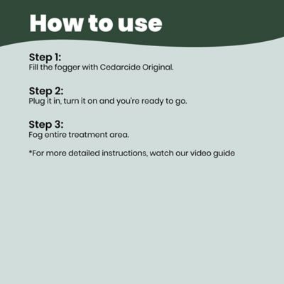 Image showing  Indoor Fogging Kit with Cedarcide Original for Mites, Fleas, Ants and More, 3 gal.