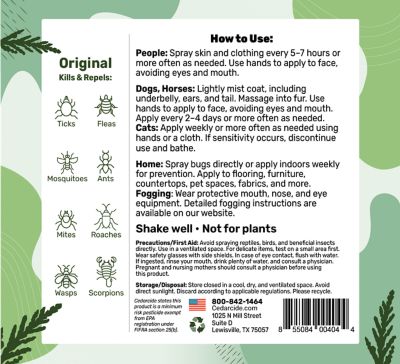 Image showing  Indoor Fogging Kit with Cedarcide Original Bug Spray for Mites, Fleas, Ants and More, 4 gal.