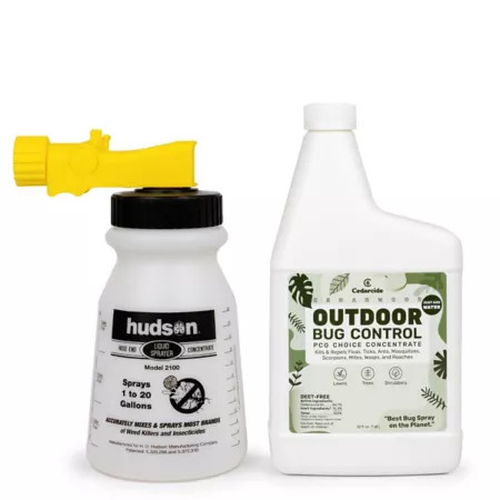 Cedarcide Outdoor Insect Control (PCO Choice Concentrate) Cedarwood 1 Quart. Lawn & Garden Insect Control