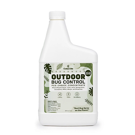 Cedarcide Outdoor Bug Control (PCO Choice Concentrate), Cedarwood, 1 qt. Refill