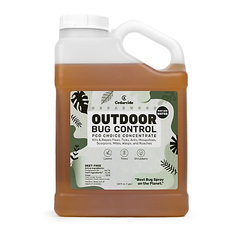 Cedarcide Outdoor Bug Control (PCO Choice Concentrate), Cedarwood, Gallon Refill (No Sprayer)