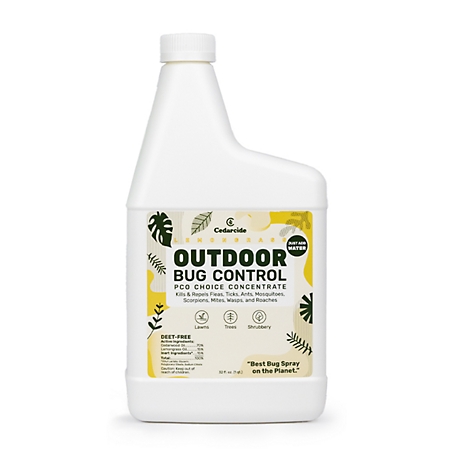 Cedarcide Outdoor Bug Control (PCO Choice Concentrate) - Lemongrass - Quart Refill (No Sprayer)