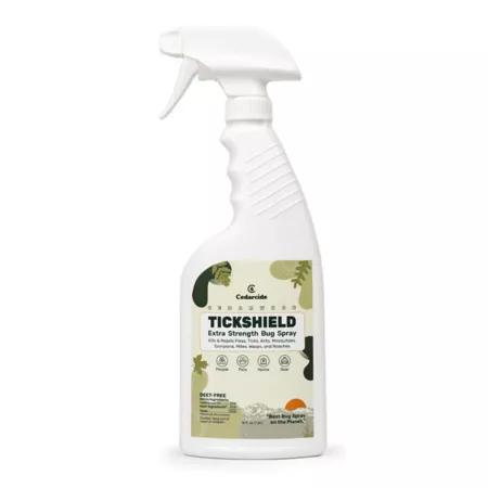 Cedarcide Tickshield Extra Strength Bug Spray Cedarwood 1 Quart Insect Repellent