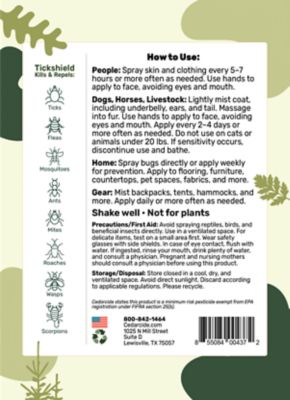 Image showing  1 pt. Tickshield Extra-Strength Bug Spray, Cedarwood