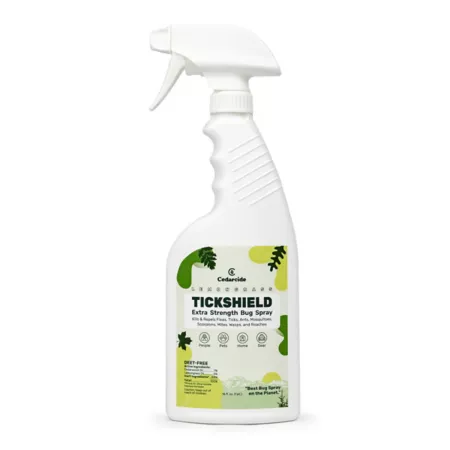 Cedarcide Tickshield Extra Strength Bug Spray Citronella 1 Quart Insect Repellent