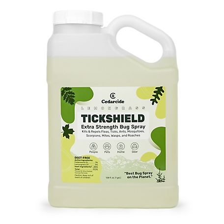 Cedarcide Tickshield Extra-Strength Bug Spray, Lemongrass, 1 gal.