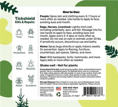 Image showing  1 gal. Tickshield Extra-Strength Bug Spray, Lemongrass