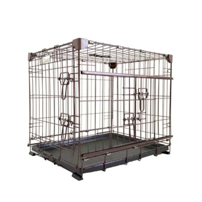 Lucky Dog DWELL Series 1-Door Metal Pet Crate with Sliding Door