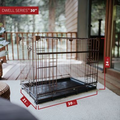 Image showing  DWELL Series 1-Door Metal Pet Crate with Sliding Door