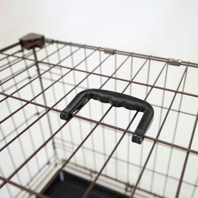 Image showing  DWELL Series 1-Door Metal Pet Crate with Sliding Door