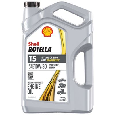 Shell Rotella T5 10W30 Synthetic Blend, 1 gal.