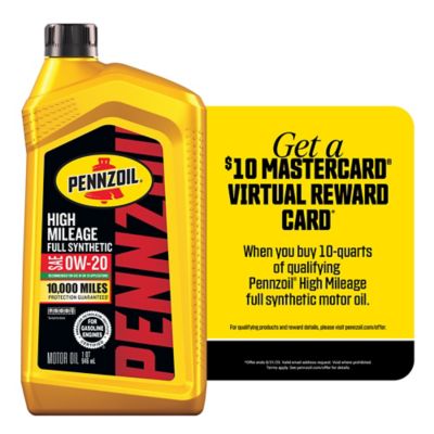 Pennzoil Full Synthetic High Mileage 0W20, 550069989