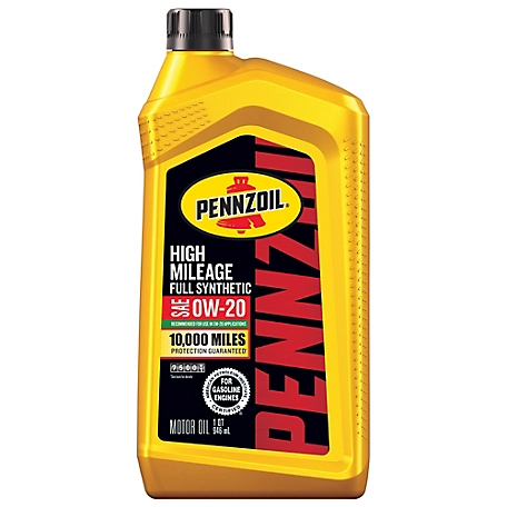 Pennzoil Full Synthetic High Mileage 0W20, 550069989