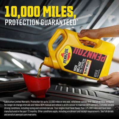 Image showing  1 qt. 0W20 High Mileage Full Synthetic Oil