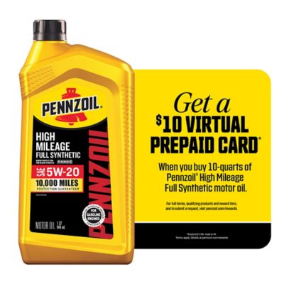 Pennzoil 1 qt. 5W-20 High Mileage Full Synthetic Oil