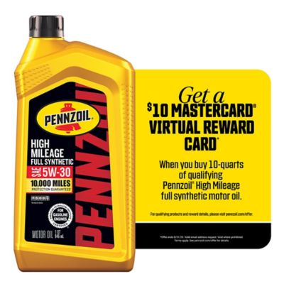 Pennzoil High Mileage Full Synthetic 5W30, 550069993