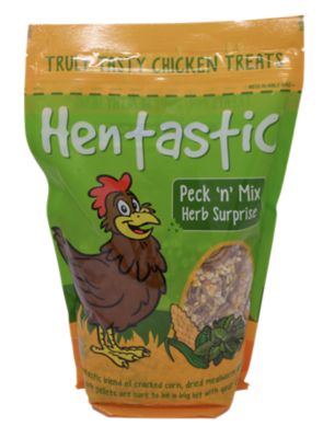 Hentastic Peck 'N' Mix Herb Surprise Chicken Treats with Corn, Suet and Mealworm, 2 lb.