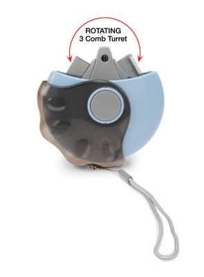 Image showing 7 th KennelMaster 3-in-1 Multifunction Pet Comb, Blue