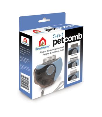 Image showing 8 th KennelMaster 3-in-1 Multifunction Pet Comb, Blue