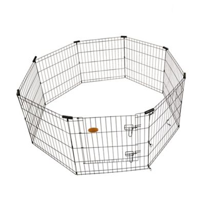 KennelMaster 36 in. H Exercise Pen with Door, EX8PEN3624 Outside play pen for puppies