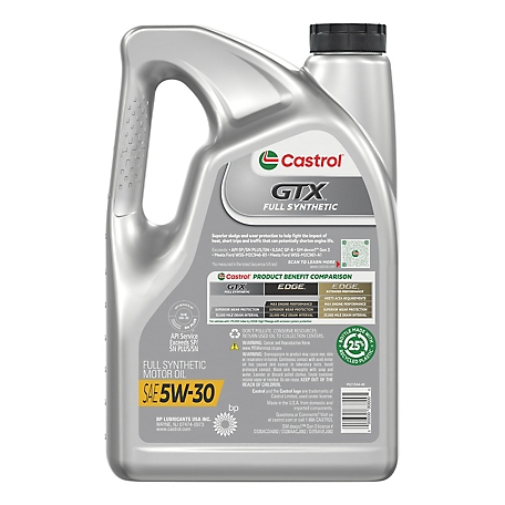 Castrol GTX Full Synthetic 5W-30, 5QT at Tractor Supply Co.