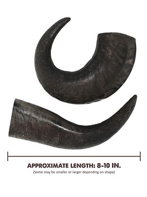 Image showing  All-Natural Large Water Buffalo Horns Dog Chew Treats, 1 lb.