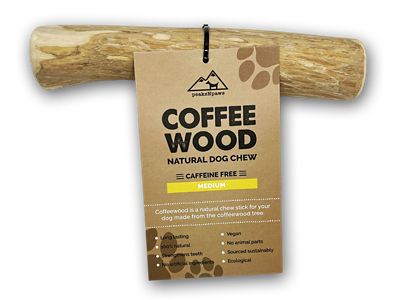peaksNpaws All-Natural Caffeine-Free Coffee Wood Medium Dog Chew Treats