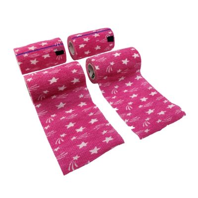 Image showing  Cohesive Horse Bandage, Stars, 4-Pack