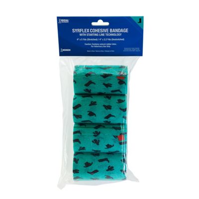 Image showing  Cohesive Horse Bandage, Western, 4-Pack