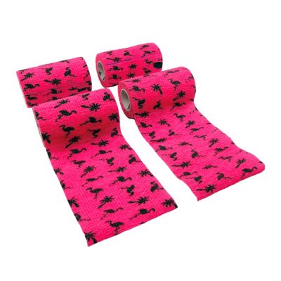 Image showing  Cohesive Horse Bandage, Flamingo, 4-Pack
