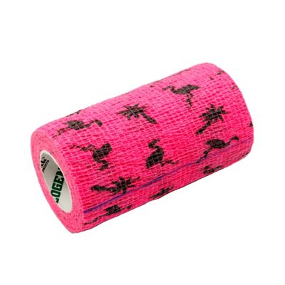 Image showing  Cohesive Horse Bandage, Flamingo, 4-Pack