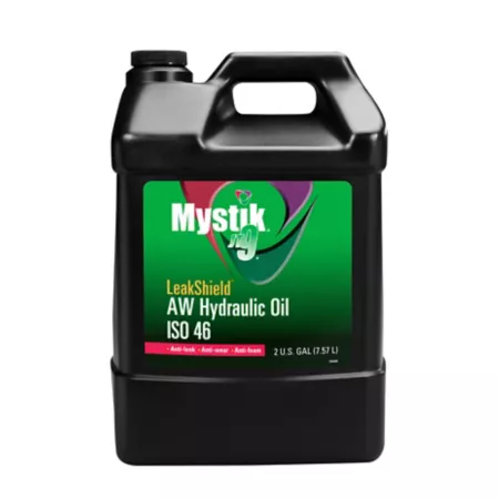 Mystique 2 gal LeakShield AW ISO 46 JT9 Hydraulic Oil Hydraulic Fluids