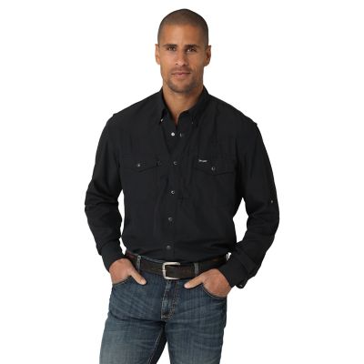 Wrangler Men's Performance Long-Sleeve Snap-Front Shirt