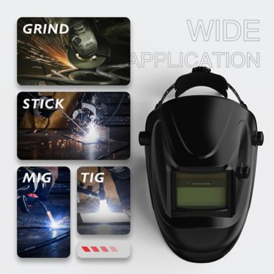 Image showing  3.64 in. x 1.67 in. 9-13 Shade Welding Helmet, LYG-L600A