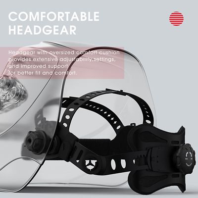 Image showing 9 th YesWelder 3.66 x 3.93 in. 5-9/9-13 Shade Welding Helmet, LYG-M800H-B