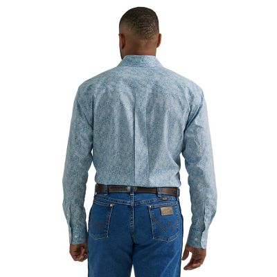 Image showing  Men's George Strait Print Long-Sleeve Button-Down Shirt