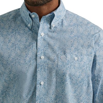 Image showing  Men's George Strait Print Long-Sleeve Button-Down Shirt