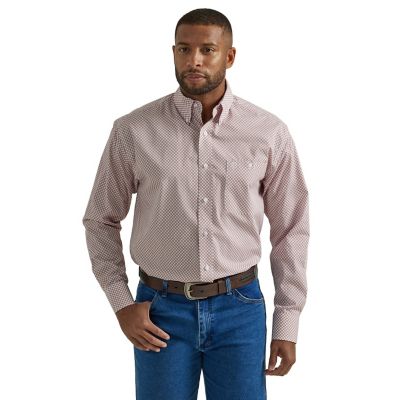 Image showing  Men's George Strait Print Long-Sleeve Button-Down Shirt