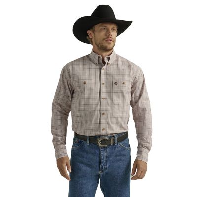 Wrangler Men's George Strait Print Long-Sleeve Button-Down Shirt