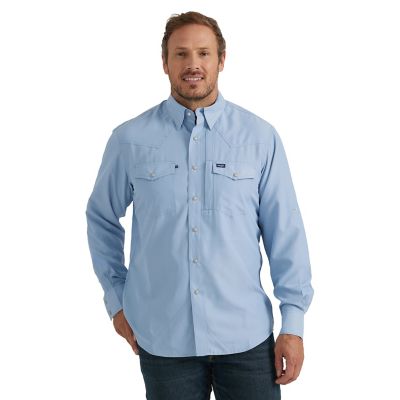 Wrangler Men's Performance Long-Sleeve Snap-Front Shirt