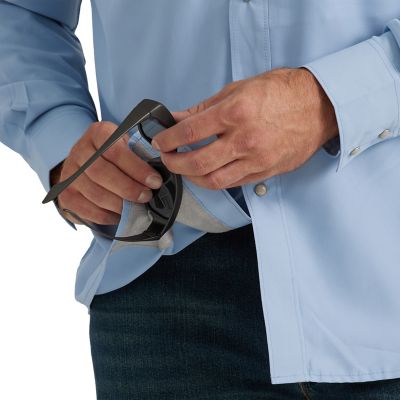 Image showing 5 th Wrangler Men's Performance Long-Sleeve Snap-Front Shirt