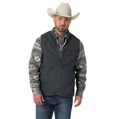 Wrangler Men's Lined Rancher Vest